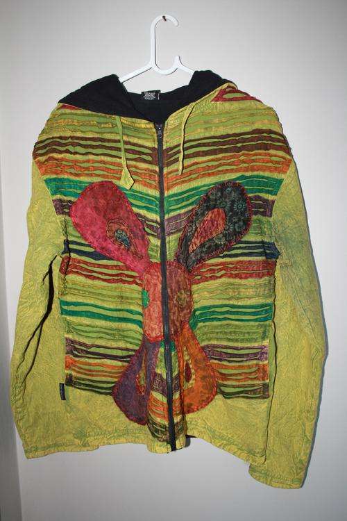 Jacket zip up. funky/hippie