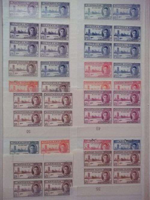 BRITISH COMMENWEALTH SELECTION - 1948 - MINT AND USED - COILS AND INDIVIDUAL STAMPS