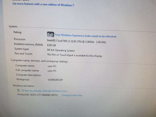 i3 2nd Gen 3.3GHZ Tower with 1 GB Nvidea Graphics Card