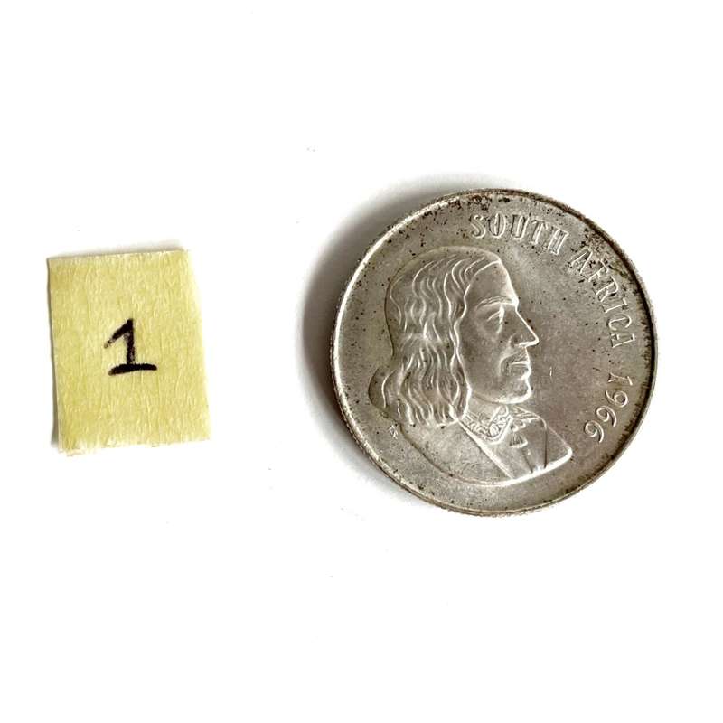 1966 silver 1 Rand coin #1