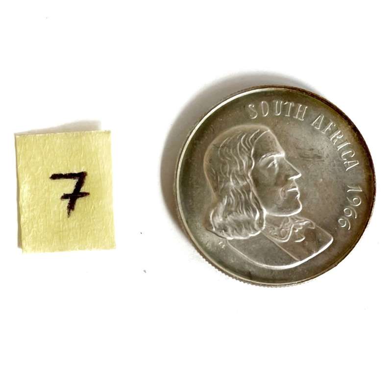 1966 silver 1 Rand coin #7