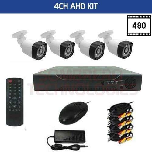 4 CHANNEL CCTV KIT 900TVL CAMERA With Phone Viewing