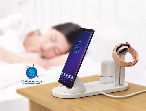 IPhone, wireless Charger Stand for Apple Watch IPhone, Airpods (Fast Charger Dock Station)