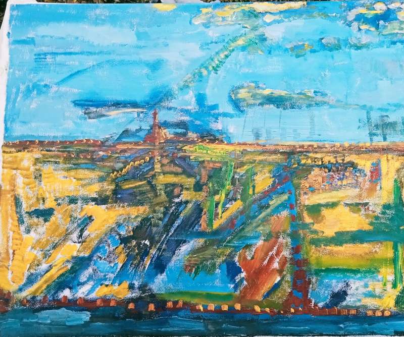 Derek Bernstein oil on canvas