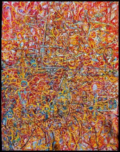 Derek Bernstein abstract expressionism:oil on canvas