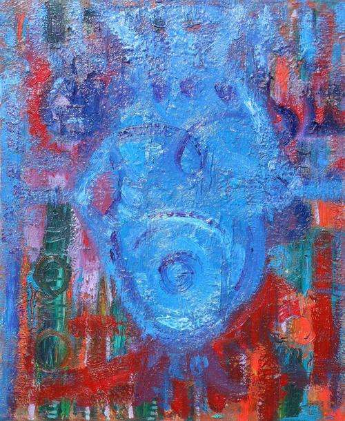 Derek Bernstein oil on canvas:
