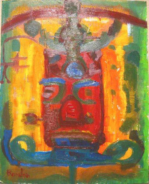 Derek Bernstein oil on canvas painted january 2015,shipping R 75