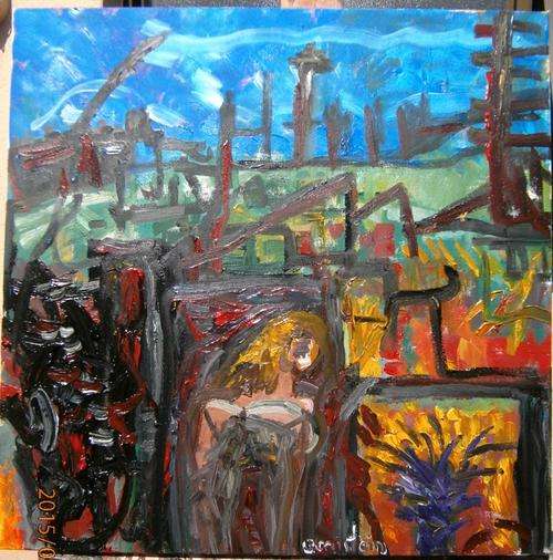 bernstein oil on jumbo strecthed canvas