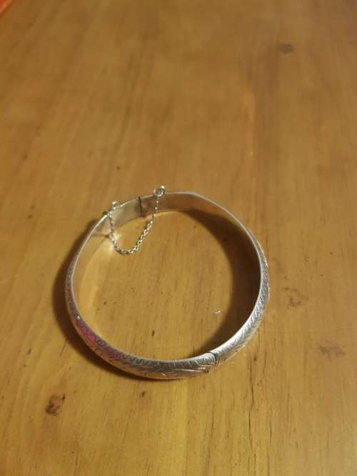 WOW!! BEAUTIFUL ANTIQUE 925 BANGLE### CRAZY R1 START!!!$$$###