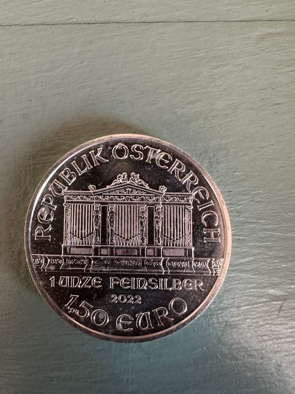 WOW!! ***BEAUTIFUL 2022 1 OZ FINE SILVER WIENER PHILHARMONIKER UNCIRCULATED COIN***