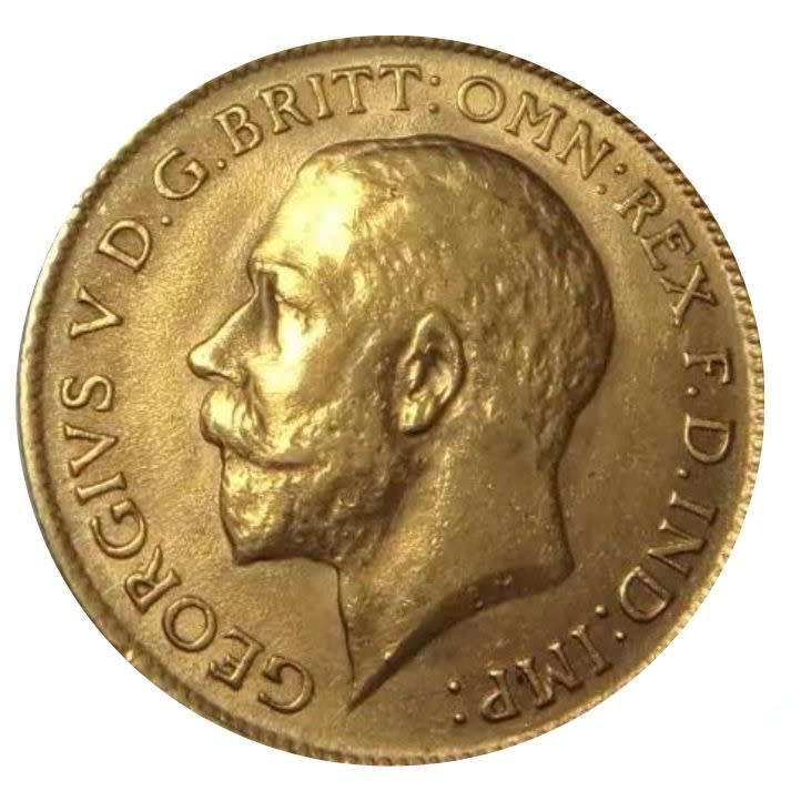 WOW!! ***1914 GREAT BRITAIN GOLD 1/2 SOVEREIGN***