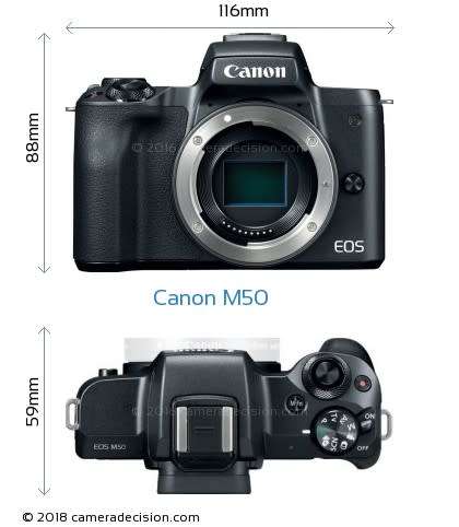 Canon EOS M50 Mirrorless Camera (Body Black)