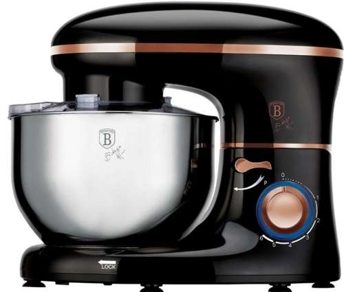 Berlinger Haus 1300W Kitchen Machine Stand Mixer - Black Rose