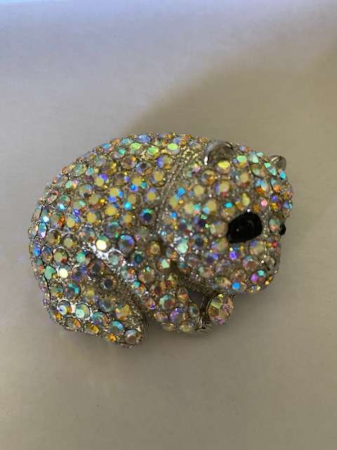 GORGEOUS PANDA RHINESTONE BROOCH PIN