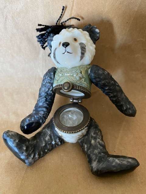 BEAUTIFUL PANDA PORCELAIN HINGED BOX PHB COLLECTION 2000