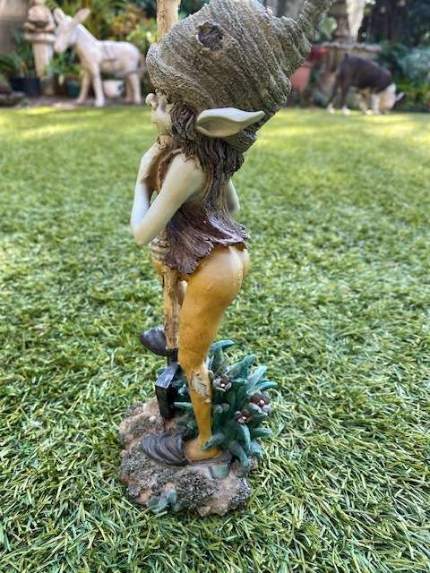 VINTAGE PIXIE RESIN PAINTED FIGURINE