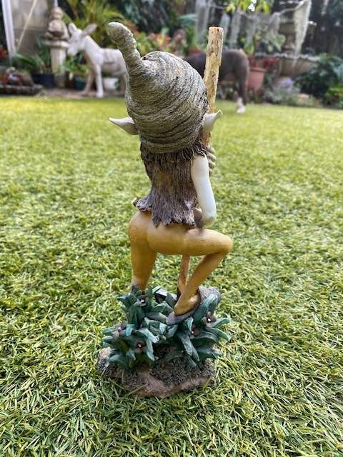 VINTAGE PIXIE RESIN PAINTED FIGURINE