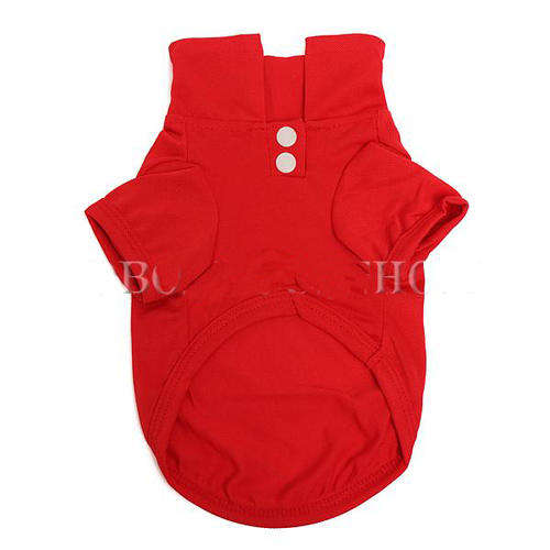 ***POLO RED COTTON DOGGY T-SHIRT   SIZE L ***