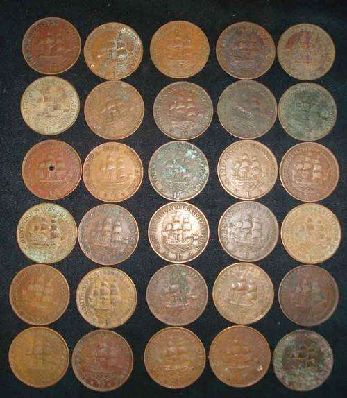 *** ONE PENNY - SOUTH AFRICA COIN LOT ***