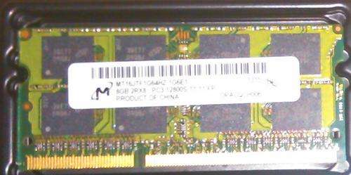 8GB Micron RAM - Memory - DDR3 1600MHZ SODIMM (Laptop / Notebook)