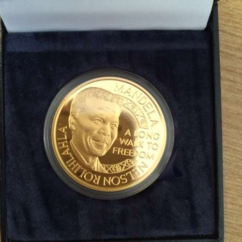 1993 Peace Laureate N.Mandela & FW de Klerk 1oz 24crt gold