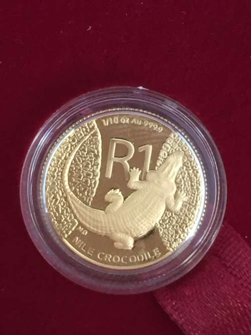 2015 Reptiles of South Africa The NILE CROCODILE 1/10oz Mintage 500