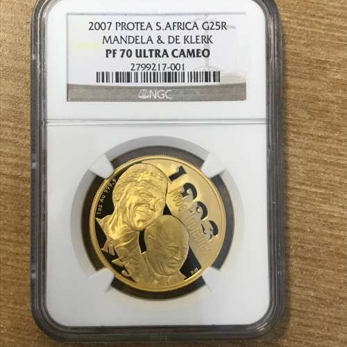 2007 Protea S.Africa G25R Mandela & de Klerk PF70 Ultra Cameo