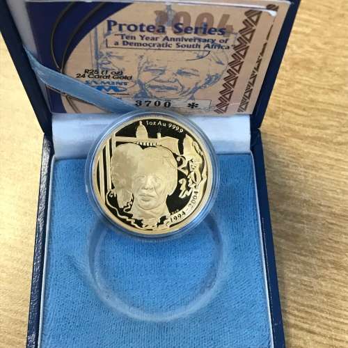 2004 Ten Year Anniversary 1oz 24ct Gold Coin