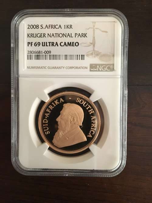 2008 1OZ Krugerrand Kruger National Park 110 years MM NGC Graded PF69 Ultra Cameo