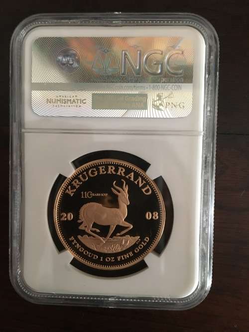 2008 1OZ Krugerrand Kruger National Park 110 years MM NGC Graded PF69 Ultra Cameo