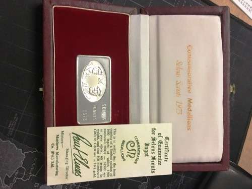 Very rare limited Selous Scouts Pure Silver Ingot 60g .999 silver medallion 1973 Mintage 1500