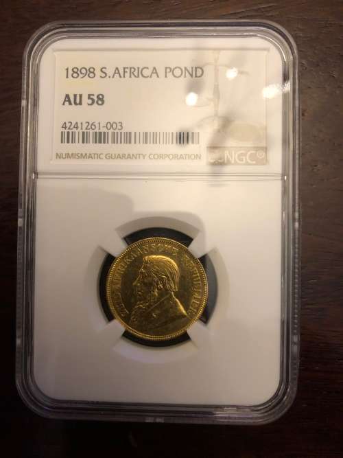 1898 ZAR Pond NGC AU58