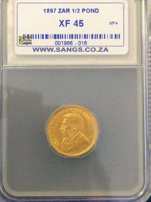1897 ZAR 1/2 Pond XF45