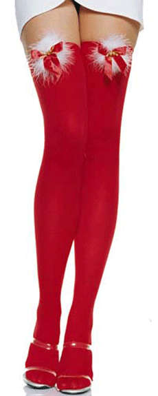 Christmas thigh high stockings