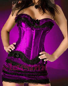 PURPLE CORSET AND SKIRT 36