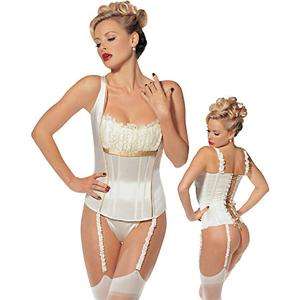 WHITE & GOLD CORSET 38