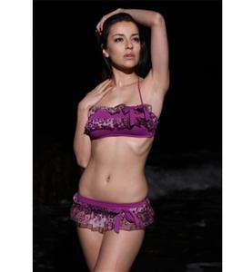 PURPLE FRILL BIKINI