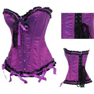 PURPLE & BLACK CORSET 36