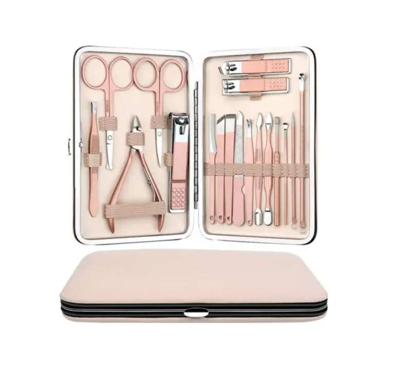 BUURRAAQ TRADING Nail Art Kit Personal Care Nail Clipper Kit Gift, 18 Pieces