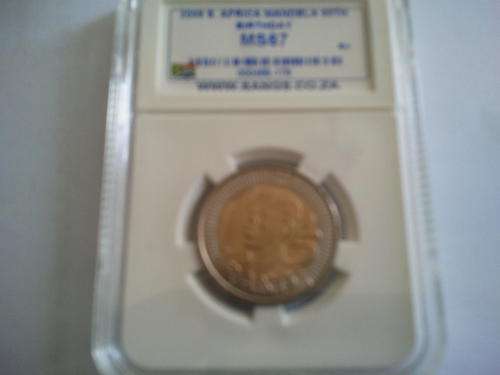 MS 67 MANDELA 90TH BIRTHDAY R5 COIN