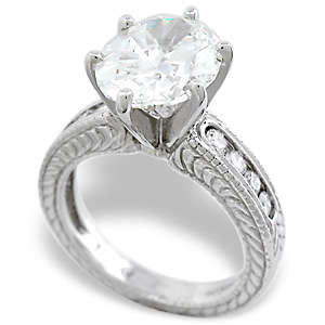 Certified 1.20Cts Round Cut Real & Natural Diamond Engagement Ring In 14K White Gold