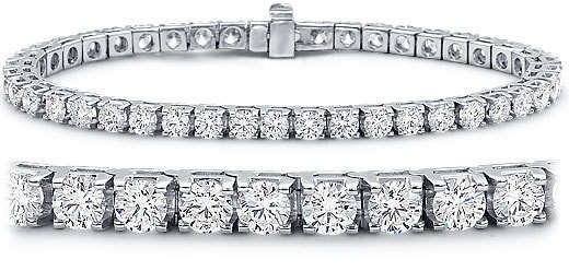 Certified 4.20Cts Round Cut Real & Natural Diamond Tennis Bracelet @ Very Attractive Offer