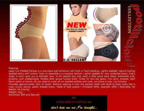BUTT ENHANCER PADDED UNERWEARS