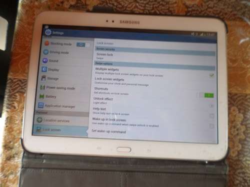 Samsung Galaxy Tab 3 10.1 WiFi+cellular **boxed** with receipt + Natural leather Belkin folio