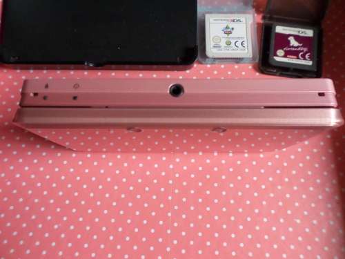 Nintendo 3DS Coral Pink with games and LOTS of accessories