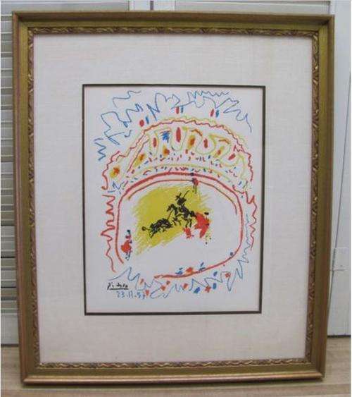 Limited Editioned Print Pablo Picasso La Petite Corrida *Authentication Guaranteed*
