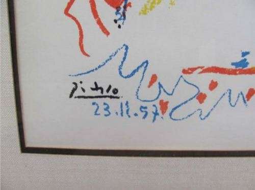 Limited Editioned Print Pablo Picasso La Petite Corrida *Authentication Guaranteed*