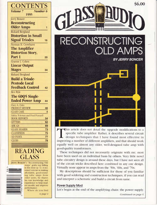 Glass Audio Magazines - Vintage