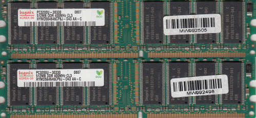 Memory modules - DDR400 by Hynix