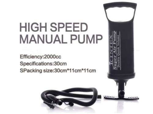 Double action inflation pump, deflation pump